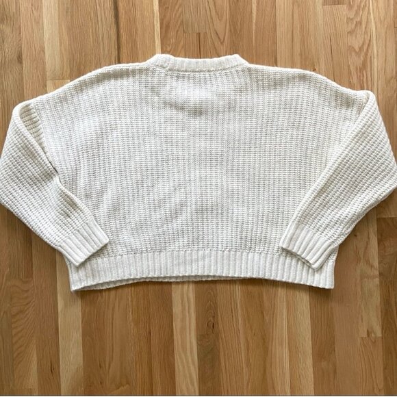 Nwt Madewell Everett Rib Play Ribbed Cable Knit Sweater Pullover 2X - Picture 8 of 11
